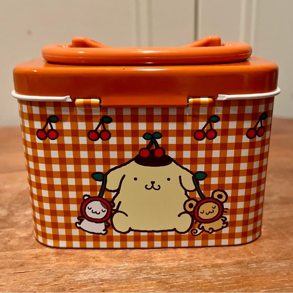 Rare Vintage Sanrio Tin Storage Box with Cute Pompompurin Design - Picture 6 of 9